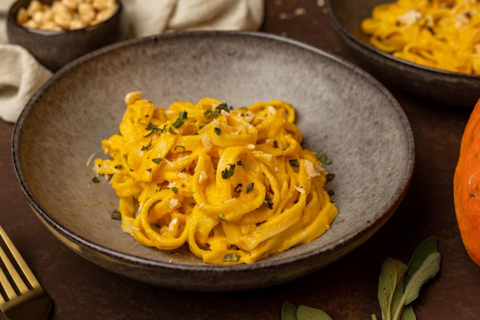 Cestoviny v tekvicovo-parmezánovej omáčke
