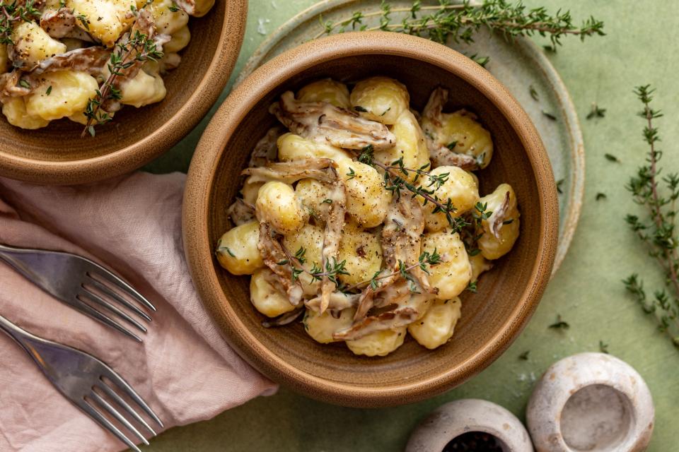 Krémové gnocchi s hlivou