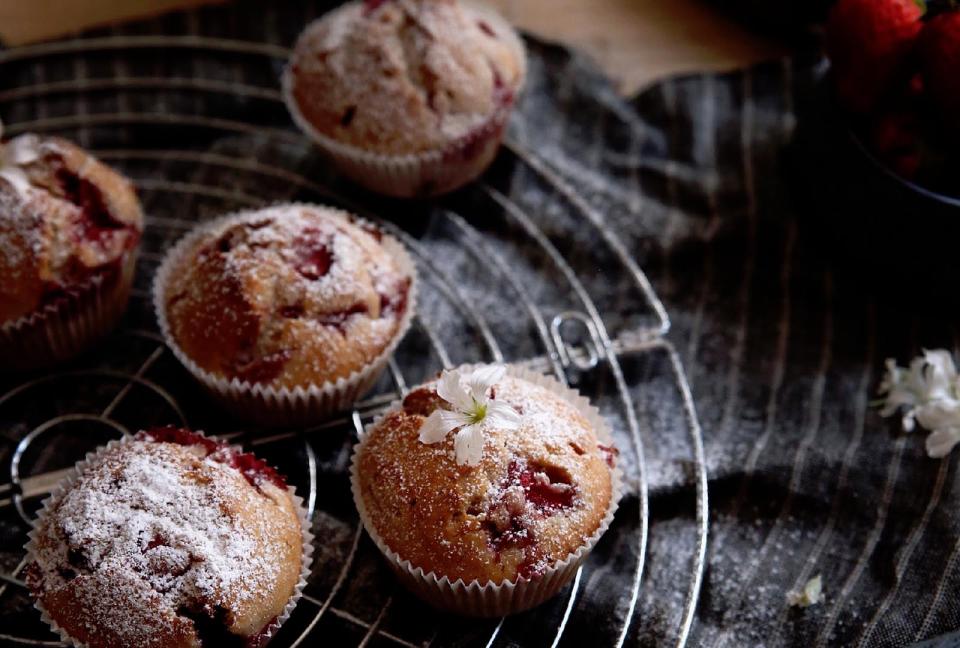 Jahodové muffiny