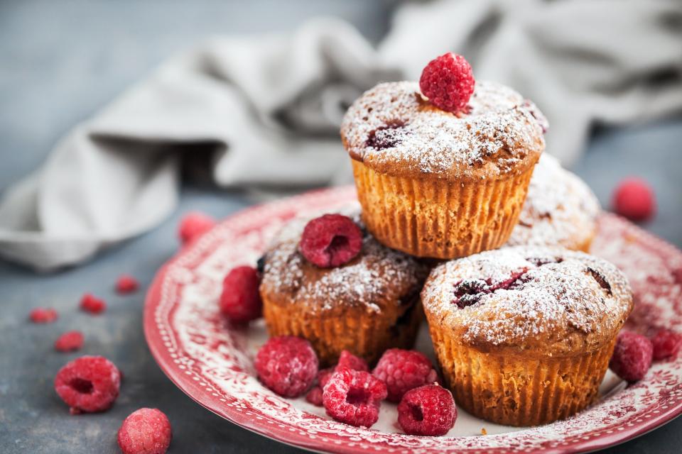 Malinové Muffiny