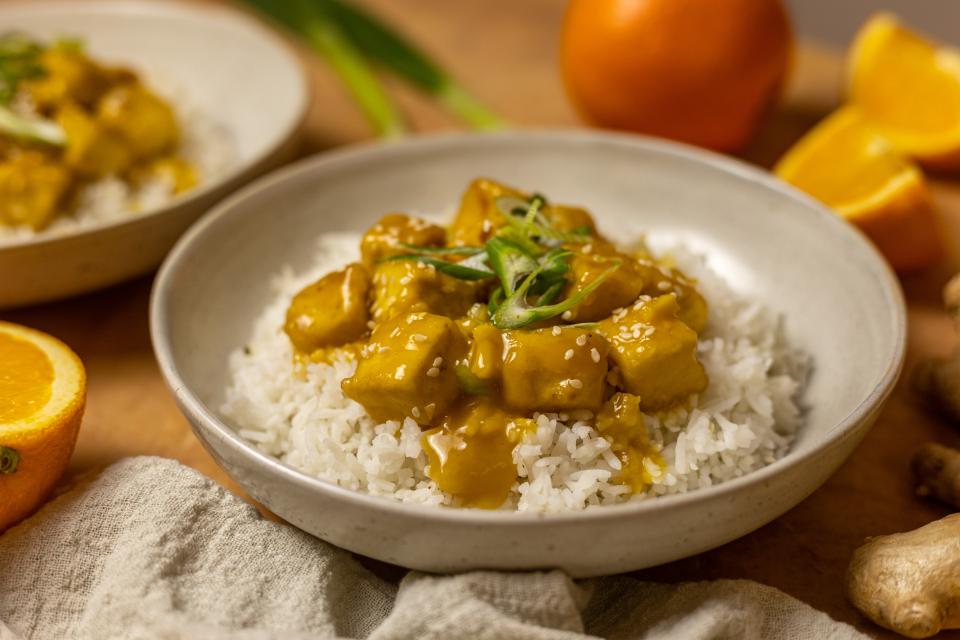 Tofu v pomarančovej omáčke